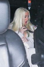 CHRISTINA AGUILERA Leaves Dior