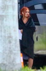 CHRISTINA AGUILERA Prepares to Film Her Music Video in Miami 03/10/2022