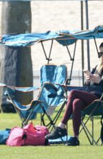 CHRISTINA ANSTEAD at Her Kids Soccer Game in Orange County 05/03/2022