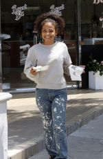 CHRISTINA MILIAN Leaves Her Beignet Box Restaurant in Los Angeles 05/17/2022