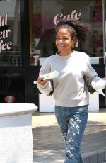 CHRISTINA MILIAN Leaves Her Beignet Box Restaurant in Los Angeles 05/17/2022