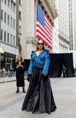 CHRISTINE CHIU Arrives at Balenciaga Spring 23 Show at New York Stock Exchange 05/22/2022
