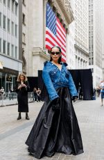 CHRISTINE CHIU Arrives at Balenciaga Spring 23 Show at New York Stock Exchange 05/22/2022