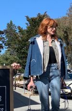 CHRISTINE HENDRICKS Out with a Friend on Coast Village Road in Montecito 05/10/2022
