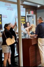CHRISTINE QUINN Gets Bombarded by Anti-fur Protestors at Her Book Signing in New Jersey 05/15/2022