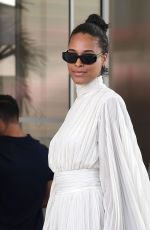 CINDY BRUNA Leaves Martinez Hotel in Cannes 05/18/2022