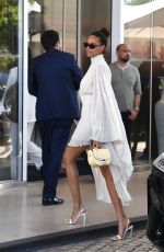 CINDY BRUNA Leaves Martinez Hotel in Cannes 05/18/2022