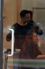 CINDY CRAWFORD at a Hair Salon in Beverly Hills 05/20/2022