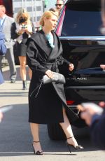 CLAIRE DANES Leavevs Disney Hulu Upfront at Basketball City in New York 05/17/2022