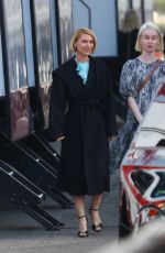 CLAIRE DANES Leavevs Disney Hulu Upfront at Basketball City in New York 05/17/2022