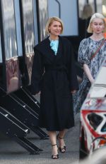 CLAIRE DANES Leavevs Disney Hulu Upfront at Basketball City in New York 05/17/2022
