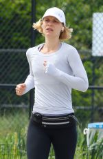 CLAIRE DANES Out Jogging at Hudson River Park 05/26/2022