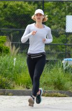CLAIRE DANES Out Jogging at Hudson River Park 05/26/2022