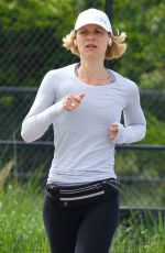 CLAIRE DANES Out Jogging at Hudson River Park 05/26/2022