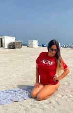 CLAUDAIA ROMANI at a Beach in Miami 05/21/2022