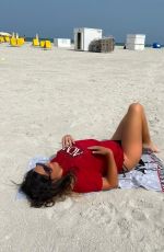 CLAUDAIA ROMANI at a Beach in Miami 05/21/2022