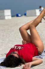 CLAUDAIA ROMANI at a Beach in Miami 05/21/2022