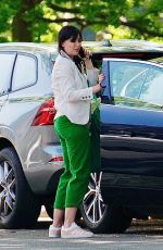 DAISY LOWE Out in Her Electric Jaguar SUV in London 05/08/2022