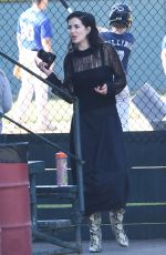 DAISY LOWE Visiting Her Father Gavin Rossdale at a Baseball Game 05/08/2022