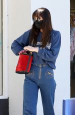 DAKOTA JOHNSON in Flared Denim at Sugaring LA Hair Removal in Santa Monica 05/10/2022