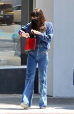 DAKOTA JOHNSON in Flared Denim at Sugaring LA Hair Removal in Santa Monica 05/10/2022