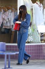 DAKOTA JOHNSON in Flared Denim at Sugaring LA Hair Removal in Santa Monica 05/10/2022