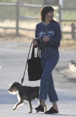 DAKOTA JOHNSON Out with Her Dog in Malibu 05/29/2022