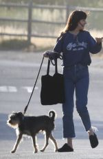 DAKOTA JOHNSON Out with Her Dog in Malibu 05/29/2022