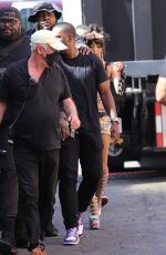 DOJA CAT Arrives on ther Set of a Music Video in West Hollywood 05/09/2022