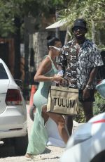 DRAYA MICHELE Arrives at a Private Party in Tulum 05/14/2022