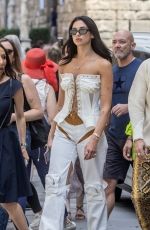 DUA LIPA Out and About in Florence 05/30/2022