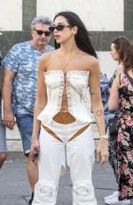DUA LIPA Out and About in Florence 05/30/2022
