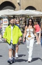 DUA LIPA Out and About in Florence 05/30/2022