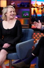 ELISABETH MOSS at Watch What Happens Live in New York 04/27/2022