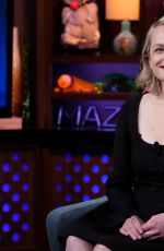 ELISABETH MOSS at Watch What Happens Live in New York 04/27/2022