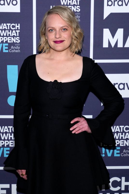 ELISABETH MOSS at Watch What Happens Live in New York 04/27/2022