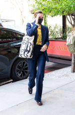 ELIZABETH OLSEN Arrives at Good Morning America in New York 05/05/2022