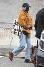 ELIZABETH OLSEN Arrives at JFK Airport in New York 05/03/2022