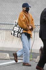 ELIZABETH OLSEN Arrives at JFK Airport in New York 05/03/2022