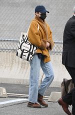 ELIZABETH OLSEN Arrives at JFK Airport in New York 05/03/2022