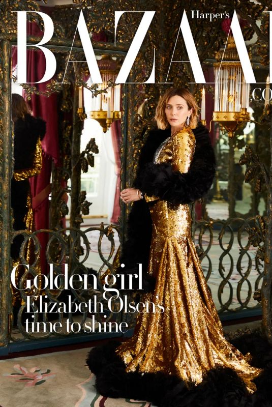 ELIZABETH OLSEN for Harper