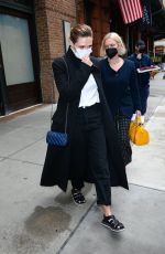ELIZABETH OLSEN Leaves Her Hotel in New York 05/04/2022