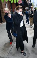 ELIZABETH OLSEN Leaves Her Hotel in New York 05/04/2022