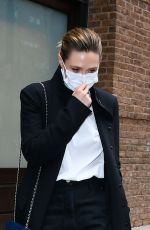 ELIZABETH OLSEN Leaves Her Hotel in New York 05/04/2022