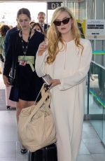 ELLE FANNING Arrives at Airport in Nice 05/19/2022