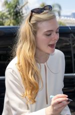 ELLE FANNING Arrives at Airport in Nice 05/19/2022