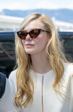 ELLE FANNING Arrives at Airport in Nice 05/19/2022