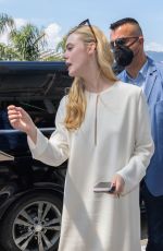 ELLE FANNING Arrives at Airport in Nice 05/19/2022
