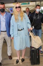 ELLE FANNING Arrives at Nice Airport 05/17/2022