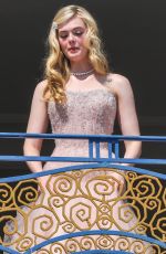 ELLE FANNING at Hotel Martinez Balcony at 2022 Cannes Film Festival 05/17/2022